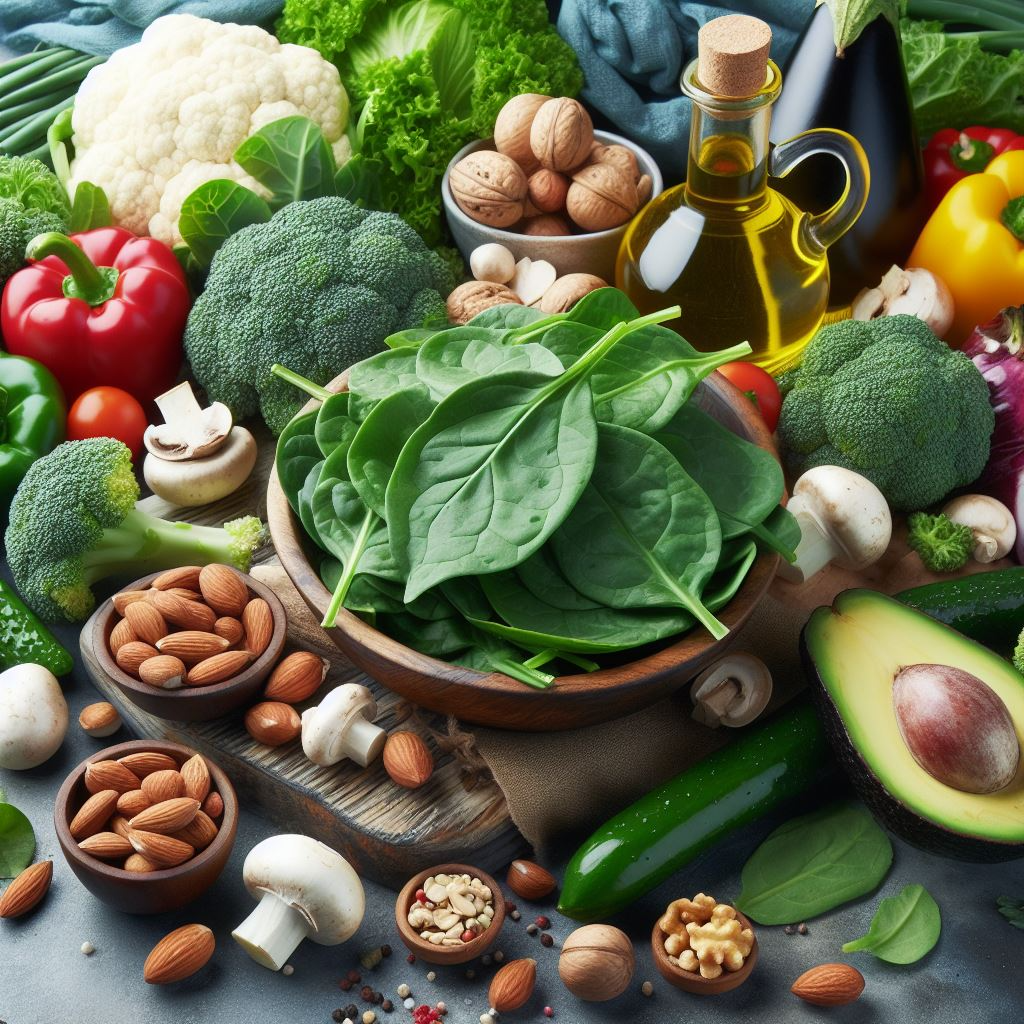 Grasas, verduras y vegetales dieta keto